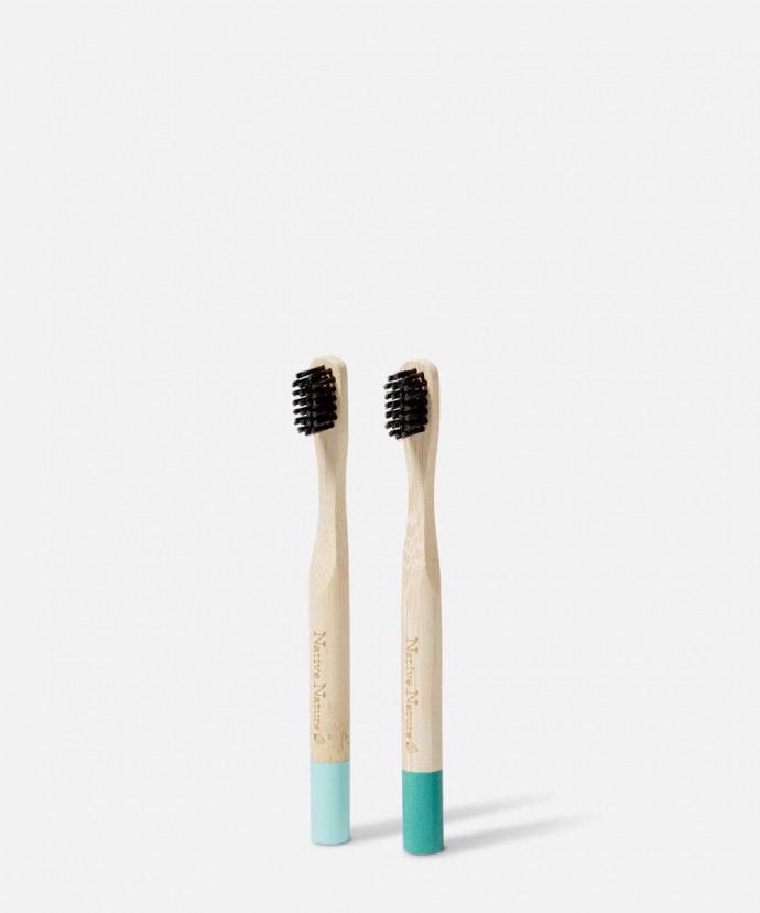 2 Brosses à Dents pour enfants en Bambou