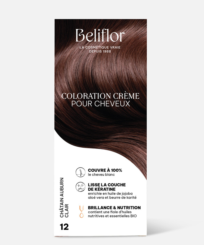 Coloration Crème n°12 Châtain Auburn Clair