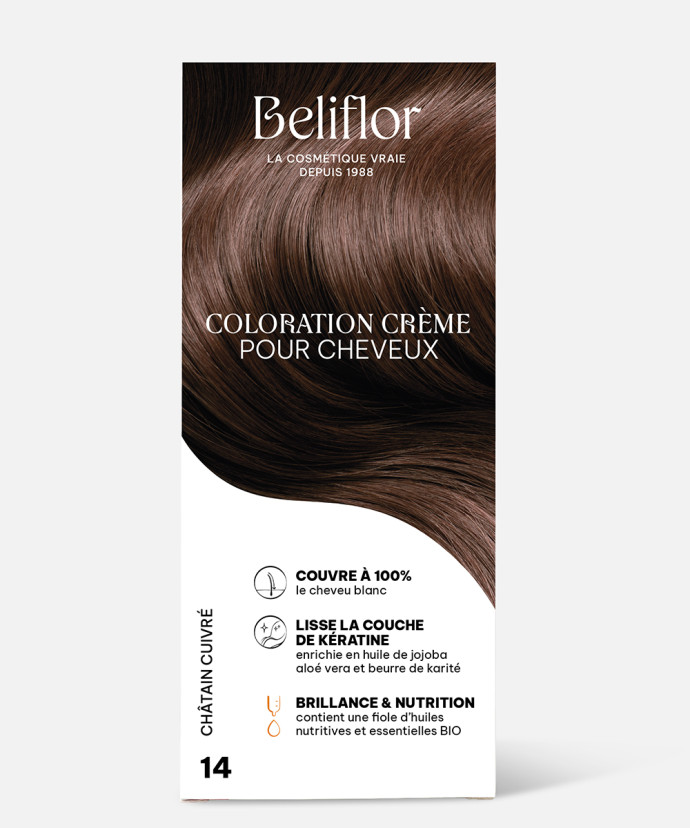 Coloration Crème n°14 Châtain Cuivré